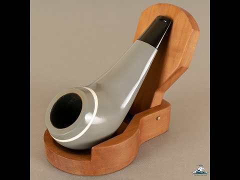 Big Ben "Pipo" Reg. 22402 Pocket Size Smooth Grey Bent Apple