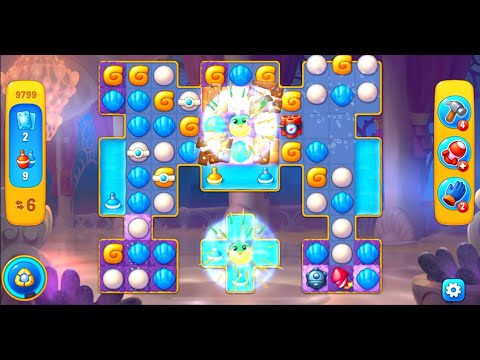 Fishdom level 9799 with a puzzle (с головоломкой)