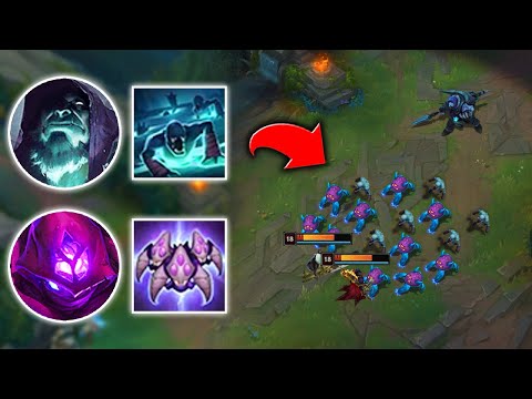 WE SUMMONED AN ARMY OF MINIONS AND LEGIT 5V2! (VOIDLINGS AND GHOULS) - League of Legends
