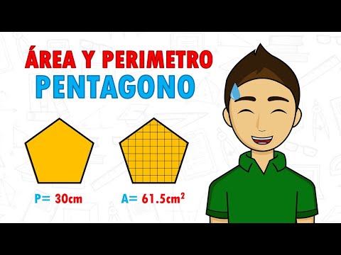PERIMETER AND AREA OF THE PENTAGON - Super easy - For beginners