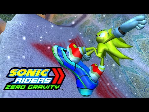 Sonic Riders Zero Gravity - Snowy Kingdom - Super Sonic 4K 60 FPS