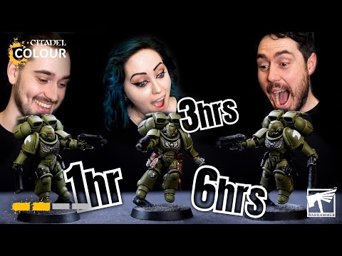 Paint a Raptors Space Marine in 1, 3, & 6 Hours | Intermediate and Advanced Level | Warhammer 40,000