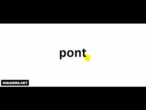 How to pronounce in French # pont