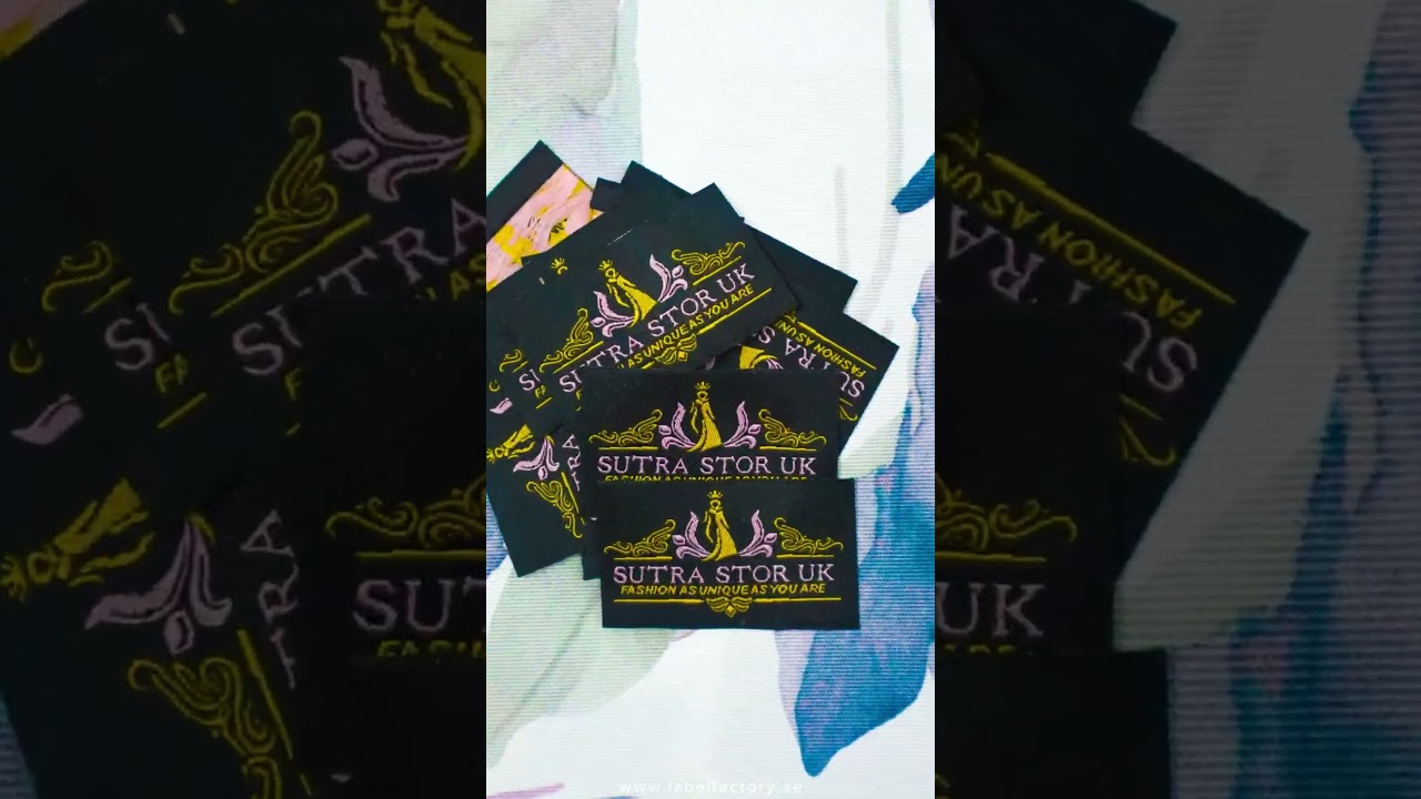 Brand labels are designed solely for branding purpose with all attraction #wovenlabels