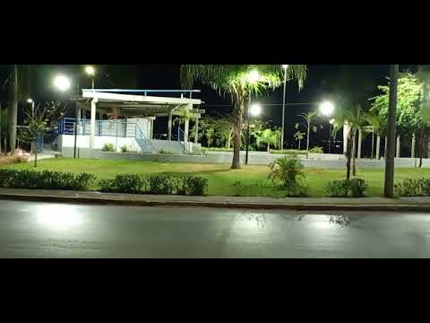Praça da Bíblia em cidade Ocidental Goiás, Boa noite 