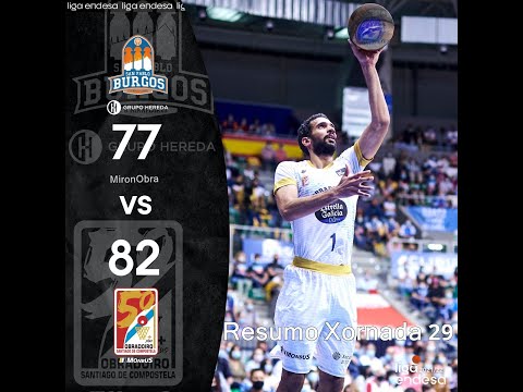 Resumo X29 T21/22 Hereda SanPablo Burgos Vs Monbus Obradoiro