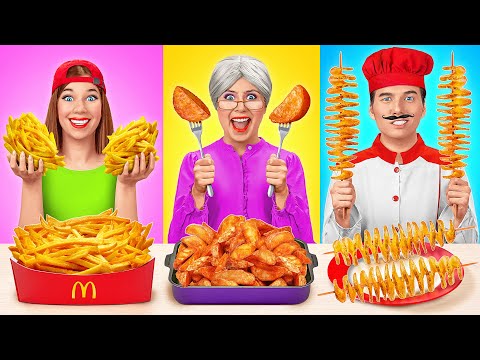 Me vs Grandma Cooking Challenge | Crazy Challenge by Mega DO Challenge