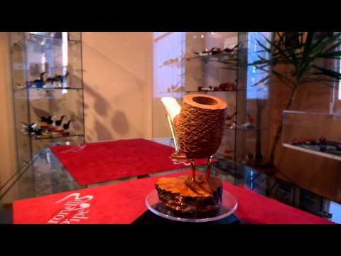 Pipa radica billiard fatta a mano - www.paronellipipe.it