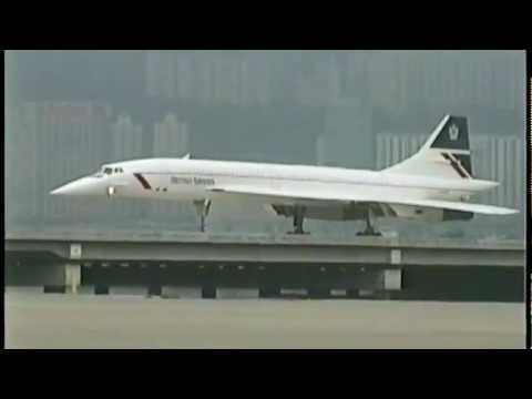 BRITISH AIRWAYS Concorde at Kai Tak (1996) Thumbnail
