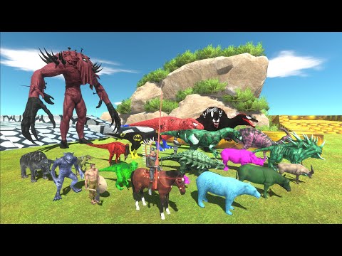 Escape from GIANT SCOURGE DEADPOOL - Animal Revolt Battle Simulator