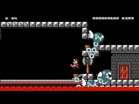 Super Mario Maker Levels: "Nasty Chain Chomps"