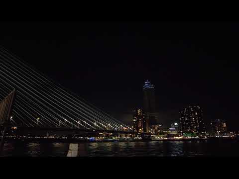 Zalmhaven Tower Light Show Hyperlapse (Rotterdam, The Netherlands) (4k)