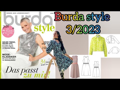 Burda style 3/2023 Line Drawings 😊