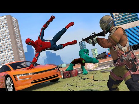 Spider Rope Hero Man Gangster Crime City Battle