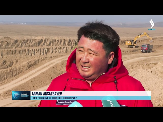 Түркістан облысында жаңа теміржол салынып жатыр