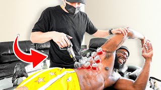 The WORST PAIN EVER From Basketball &amp; Lifting Weights! Back Adjustment &amp; Cupping Therapy