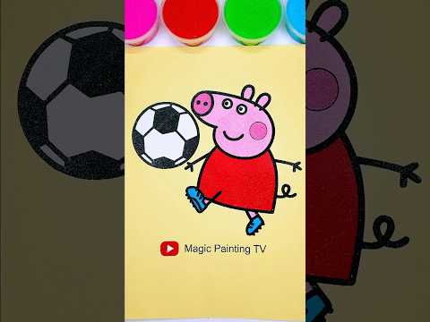 Peppa Pig Playing Ball🐷⚽#trending #cartoon #peppapig #forkids #shortfeed #football #kids