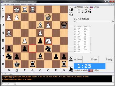 3 minute chess #102: GM Peter Michalik vs IM Greg Shahade