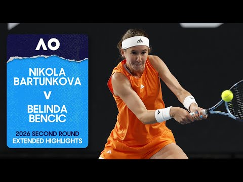 Nikola Bartunkova v Belinda Bencic Extended Highlights | Australian Open 2026 Second Round