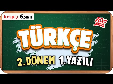 6.Sınıf Türkçe 2.Dönem 1.Yazılıya Hazırlık 📑 #2025
