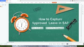 Leave Capture in SAP