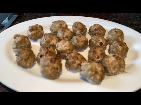 Keto Turkey Meatballs Recipe - Baked Turkey Meatballs Without Bread Crumbs - Healthy Low Carb Yum! 😋