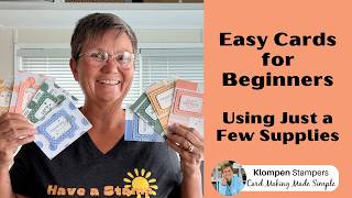 Easy Cards for Beginners Using Just a Few Supplies