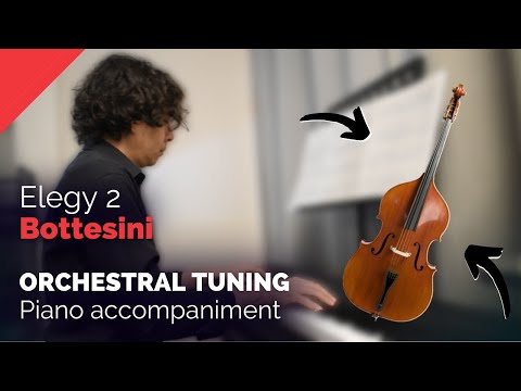 BOTTESINI Elegy No.2 💔 "Romanza dramatica" - ORCHESTRAL TUNING piano accompaniment