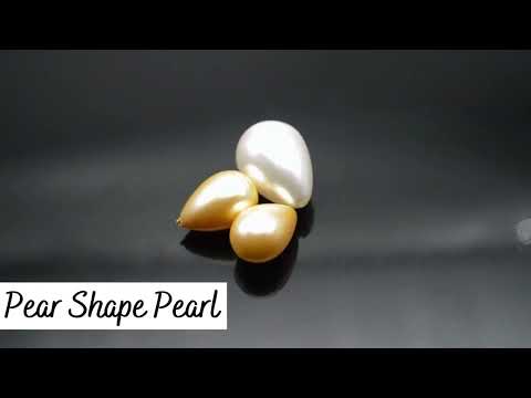 White round natural fresh water pearl loose gemstone moti wh...