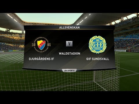 FIFA 17 | DJURGÅRDENS IF VS GIF SUNDSVALL - Full Gameplay (PS4/Xbox One) HD 1080p60