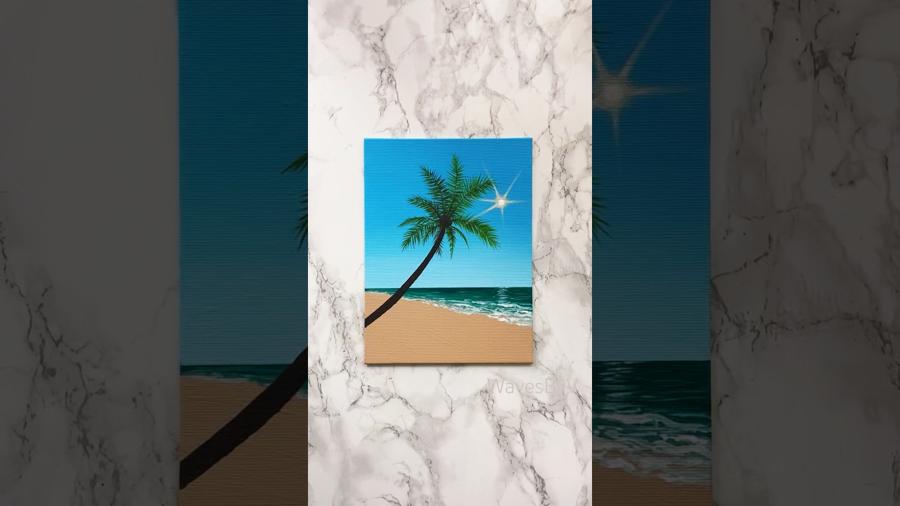 “Endless Paradise“ Easy painting idea for beginners