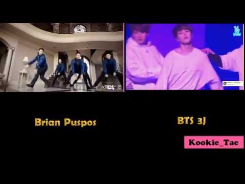 BTS 3J (Jhope, Jimin, Jungkook) VS Brian Puspos (Dancing to Take You Down)