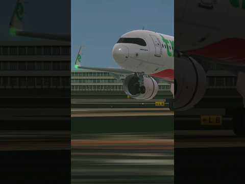 Transavia A321neo Stunning Landing | Exterior View | Dutch Low-Cost Airline #avgeek #aviation