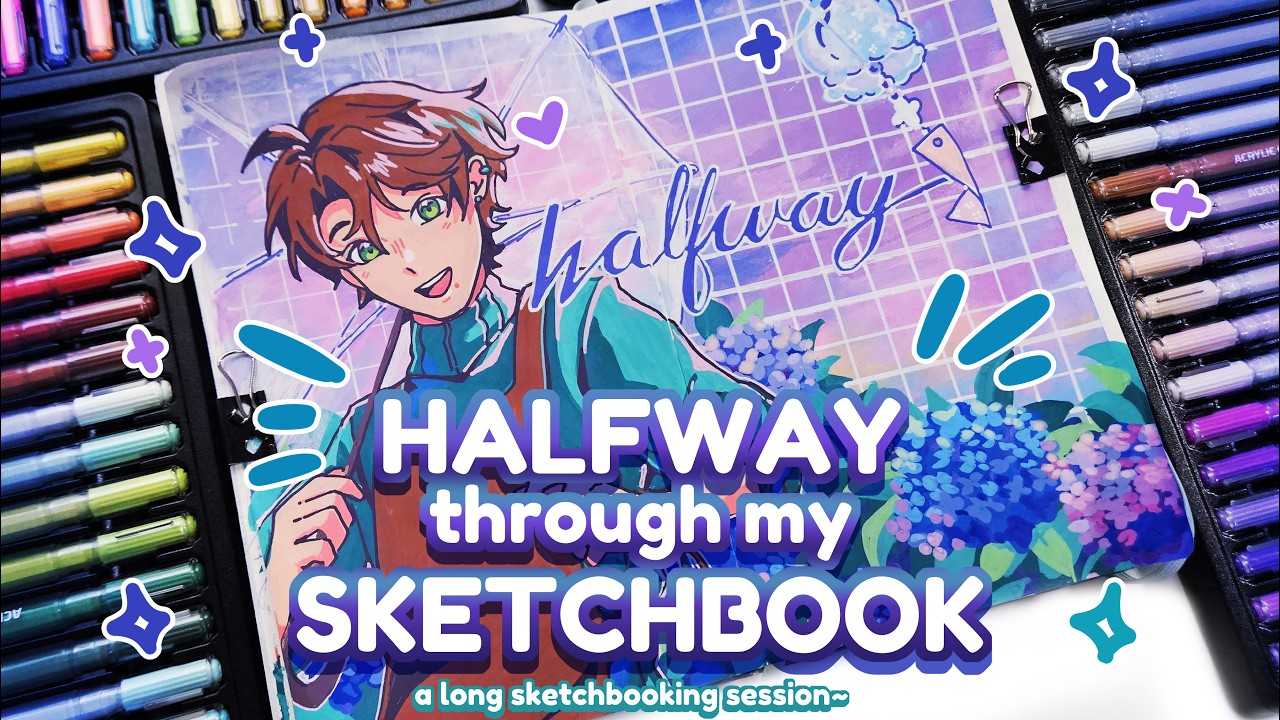 Halfway there! | Long Sketchbook Session!
