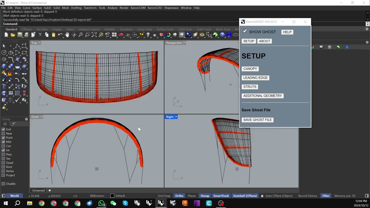 KaroroGHOST tool for ghosting 3d models