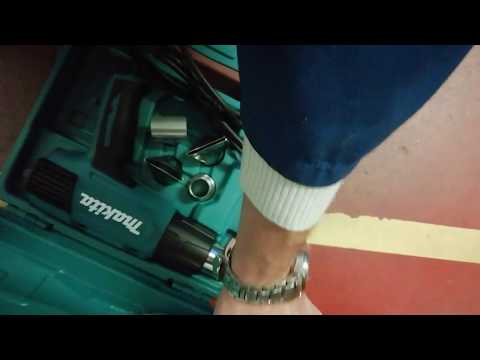 Makita HG6031VK Fenas 1800W, 50 - 600 °C reguliuojama temp., 4 priedai video