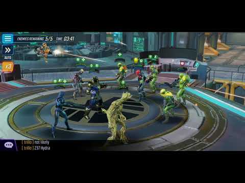 Alliance War (AW) 375k Best Kree Team (BKT) vs 237k Red Skull (RS) Hydra