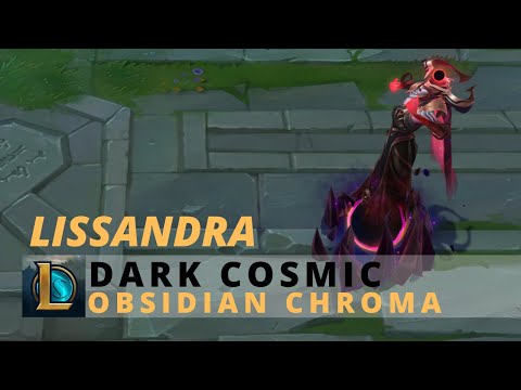 Dark Cosmic Lissandra Obsidian Chroma - League Of Legends