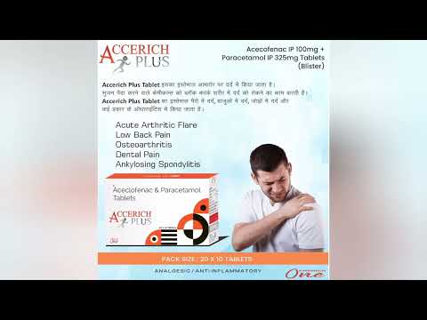 Aceclofenac Paracetamol Tablets Blister