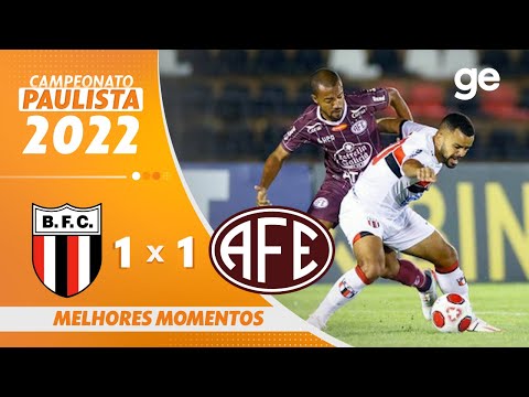 BOTAFOGO-SP 1 X 1 FERROVIÁRIA| MELHORES MOMENTOS | 3ª RODADA PAULISTA 2022 | ge.globo