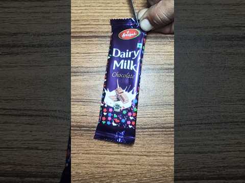 Dairy Milk chocolate cutting | simple magic | shaky shaky #shorts #chocolate #trending