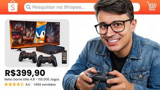 🔴 TESTANDO a GAME BOX mais VENDIDA da SHOPEE - Retro Elite 4.8