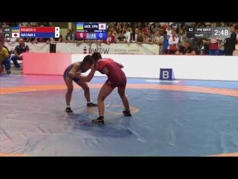 Qual. WW - 59 kg: Y. PISARENKA (BLR) v. E. JOHANSSON (SWE)