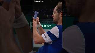 Richard Gasquet Speedy & Satisfying Racket Re-Grip 😌 #Shorts