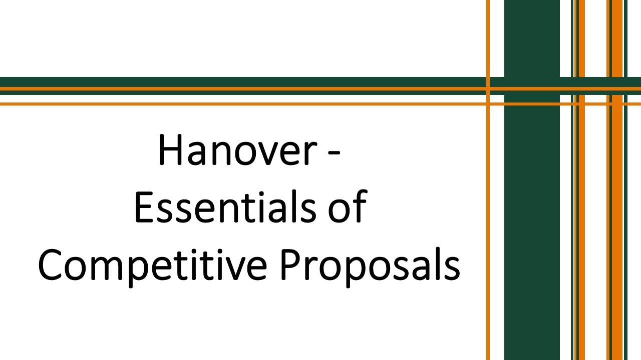Hanover Essentials of Competitive Proposals