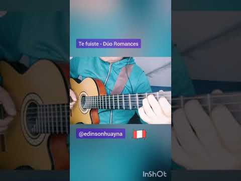 Te fuiste - Dúo Romances #Shorts - Guitarra Peruana