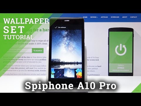 How to Change Wallpaper in Spiphone A10 Pro - Update Screen Lock