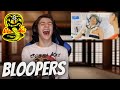 REACTING to Cobra Kai Season 3 Bloopers & Funniest Cast Moments
