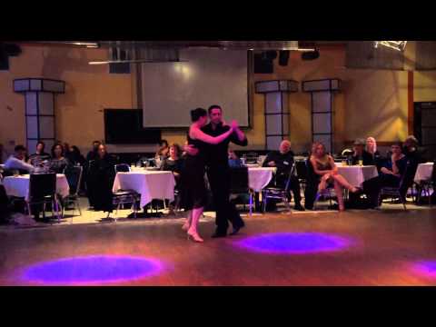  Damian Lobato  and  Aja Fenn  are  dancing  to  the  tango  "  Malvon  "  by  Ricardo Tanturi