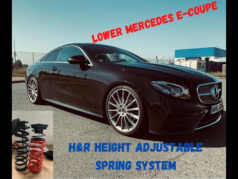 lowering a Mercedes E-Coupe 220d | c238 | AMG | H&R adjustable springs | Carporn | Tieferlegen